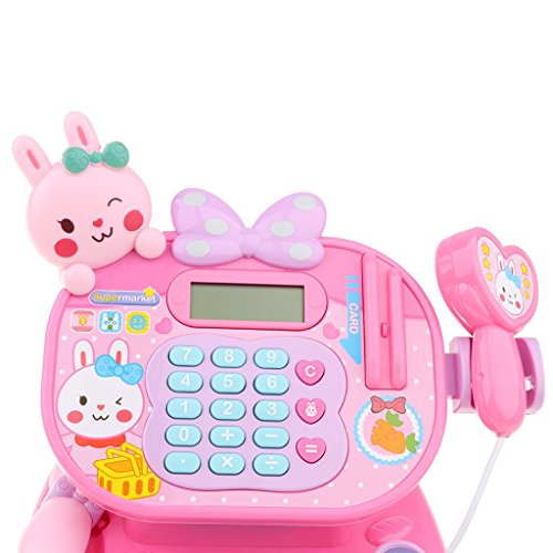 Tubayia Kinder Supermarkt Elektronische Registrierkasse für Kleinkind Kaufläden Rollenspiele Pädagogisches Spielzeug… – Bild 4