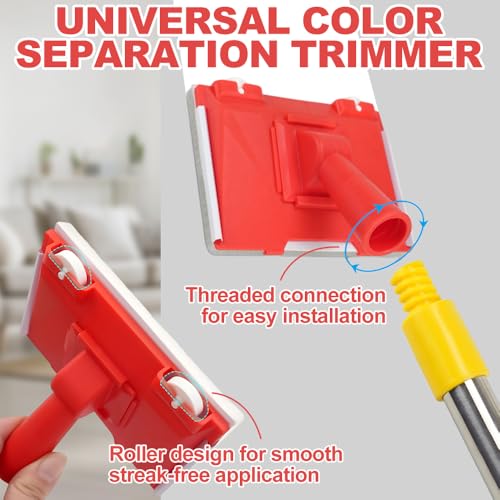 Rouleau de peinture rechargeable NAVESO pour repeindre un plafond - 4