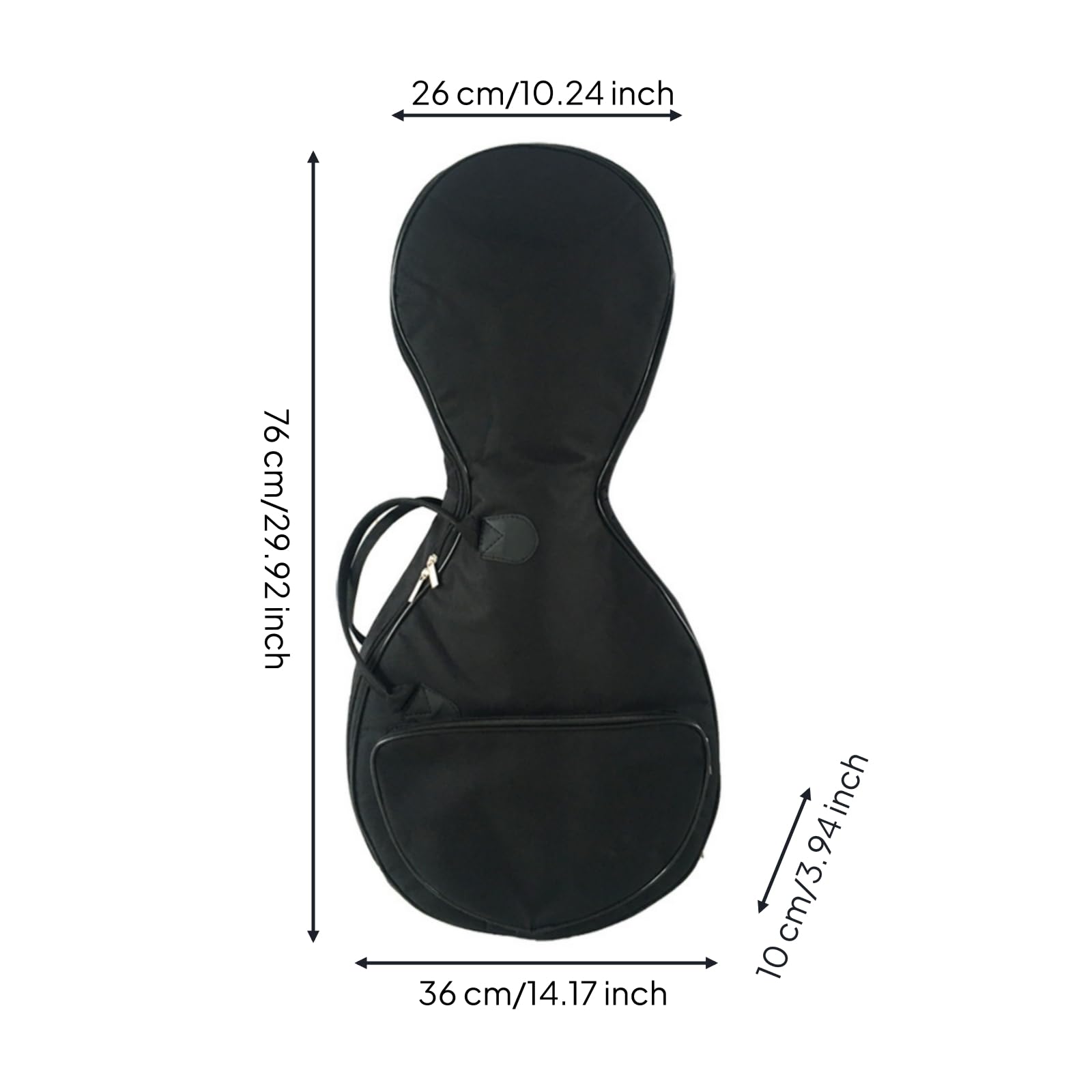 Ruan-Tasche mit Rucksackgurten gepolstert Ruan-Tasche stabil Instrumententasche für Musiker, Pendeln