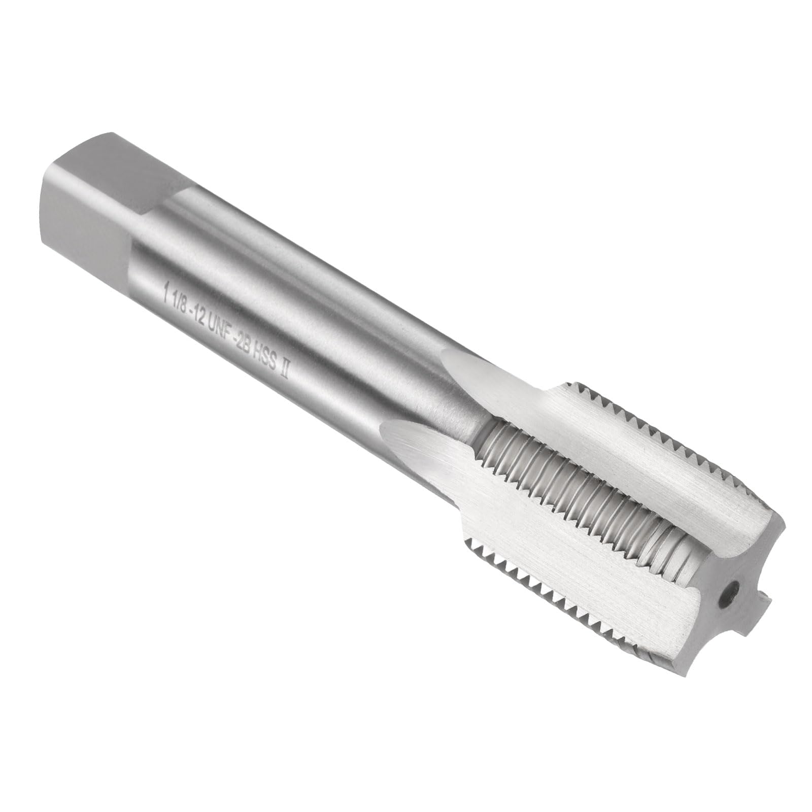 Taraud manuel 1-1/8"-12 UNF 2B HSS6542 pour filetage droit sans blocage de copeaux