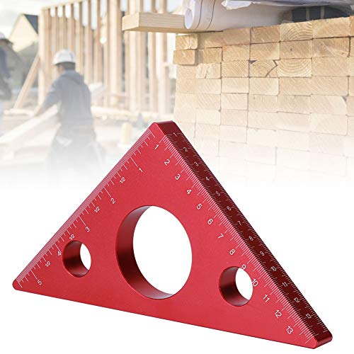 Regla triangular contra mediciones torcidas en trabajos de madera de aluminio 4