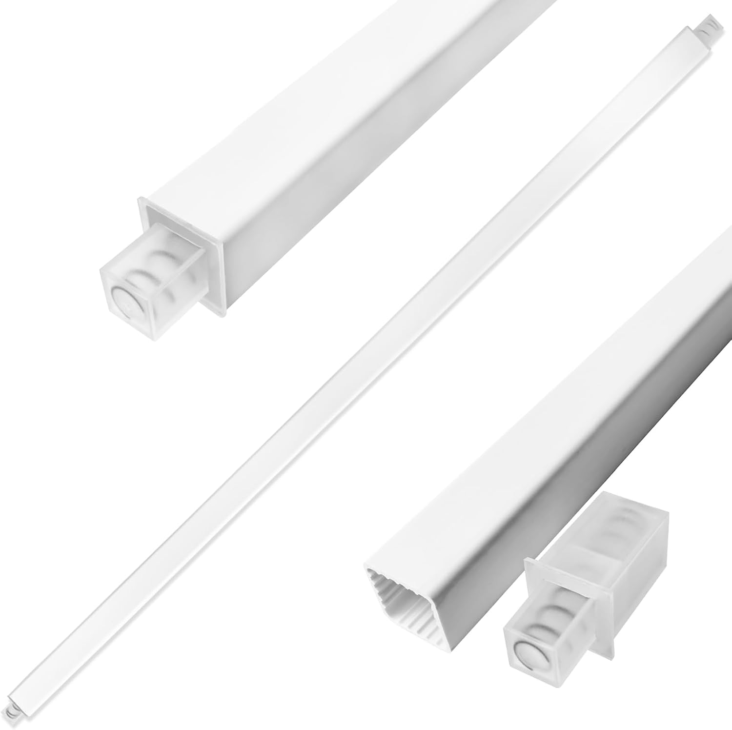 24-Inch Towel Bar Replacement Rod Spring End Wall Mount Replacement Towel Bar for Bathroom and Kitchen Towel Storage 1 piece