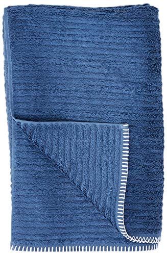 Heckett Lane Bath Beach Towel, 60% Bamboo Viscose, 40% Cotton, Jeans Blue, 90 x 180 Cm, 2.0 Pieces - Image 3