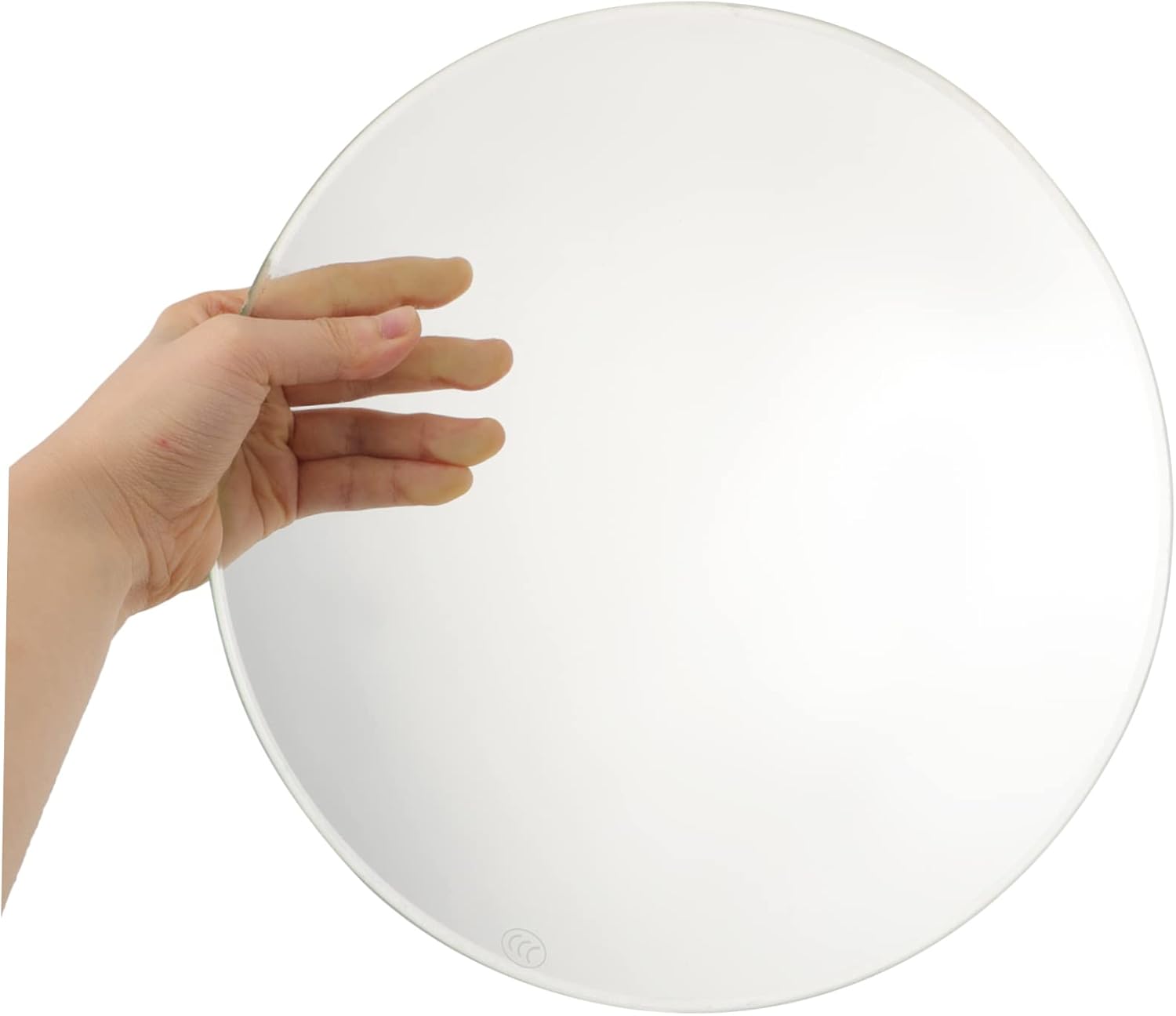 Round Glass Dining Table Turntable Large 20-Inch Swivel Plate Tempered Glass Lazy Susan for Dining Room Non-Slip Rotating Tray for Serving Food