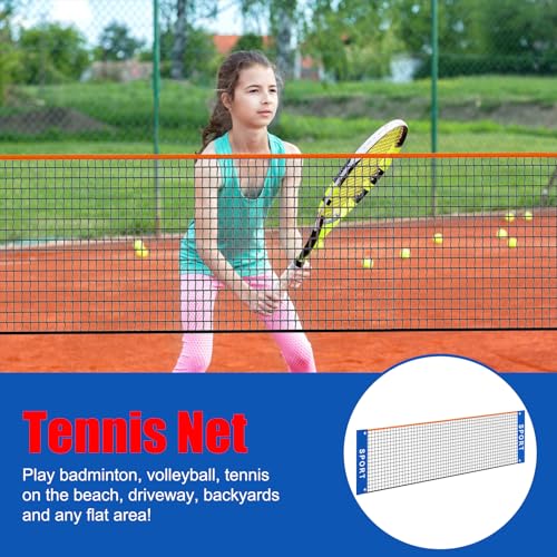 image for Eastgoing 10 ft Mini Portable Soccer Tennis Net | Pickleball Net for D