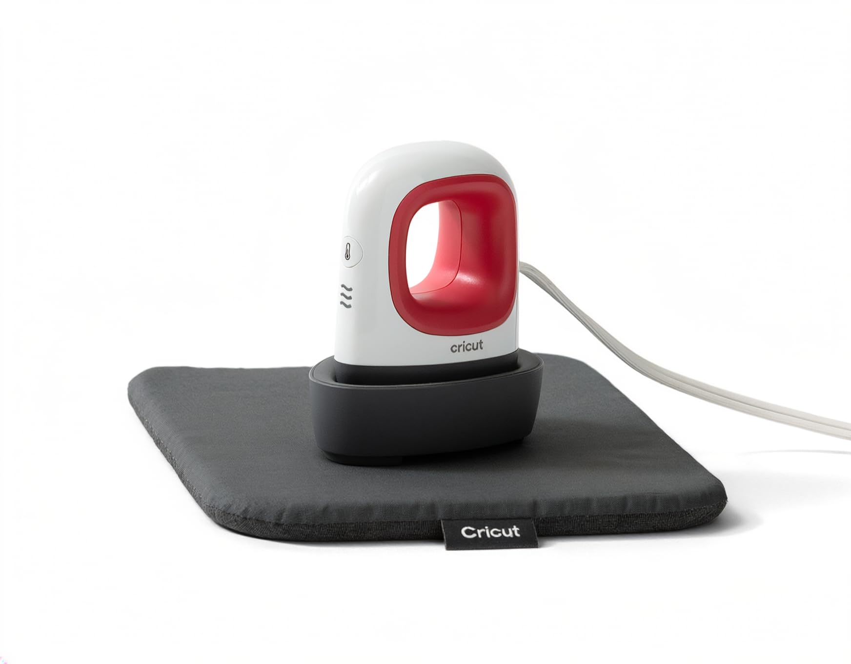 Cricut EasyPress - Mini pressa a caldo + tappetino per pressare piccoli oggetti come scarpe, animali di peluche, cappelli e altro, 3 impostazioni di calore e punta di precisione, compatta e leggera