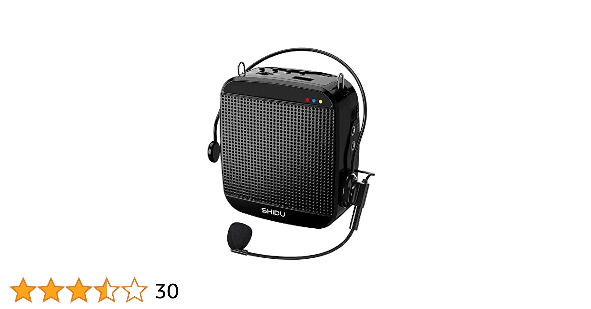 【動作確認済み】SHIDU　ボイスアンプ　拡声器　ワイヤレス　マイク付き Amazon | SHIDU ボイスアンプ 教師 メガホンスピーカー