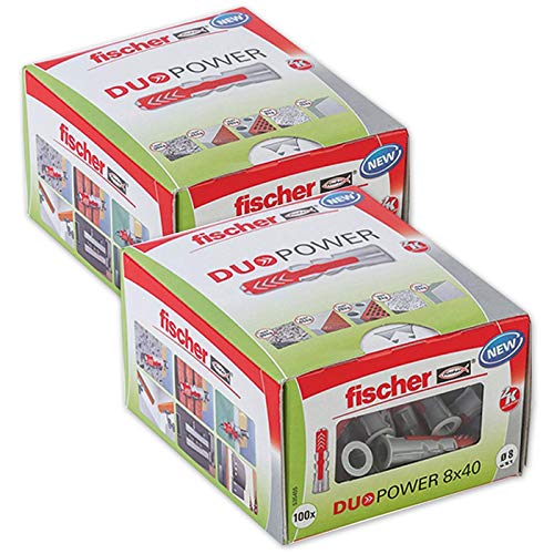 Preisvergleich Produktbild Gardopia Sparpaket: Fischer Universaldübel Duopower 8x40 LD 2x 100 Stück