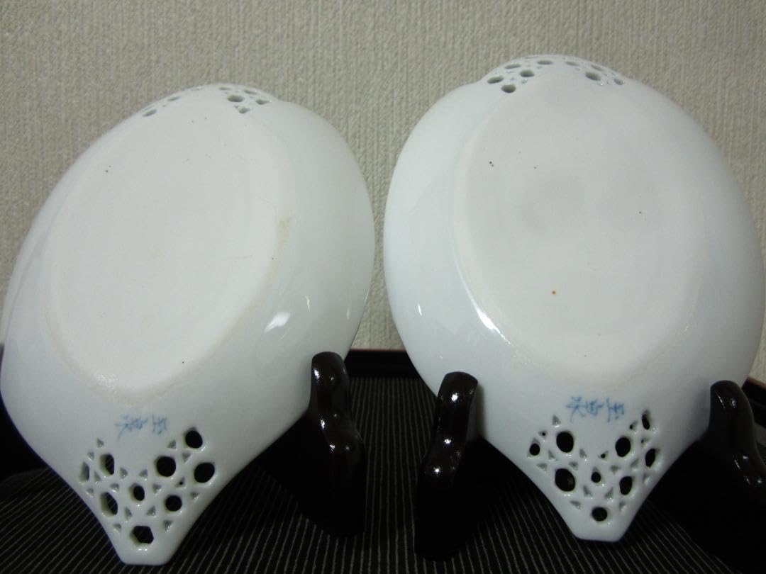 6点平戸焼 三川内焼十四代 玉泉作冷茶 焼酎 ビールグラス 茶托 盛皿