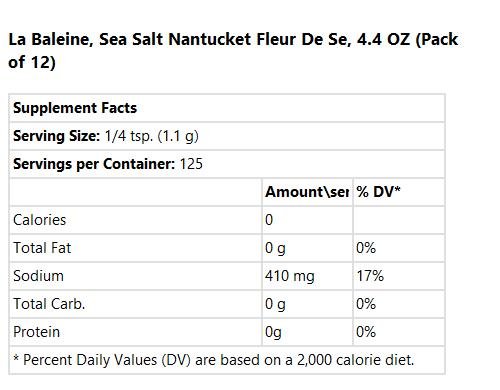 Le Saunier De Camargue Fleur De Sel, 4.4-Ounce (Pack of 12)12