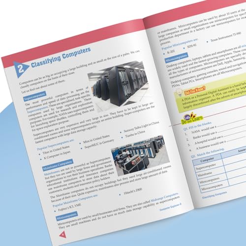 Image of Woodsnipe Computer Skills Book for Secondary Class 6, Age 10 to 11 with Multiple Choice Questions and Answer Keys | Learn Advanced MS Word and Powerpoint with Real Screenshots, Quiz & Tests