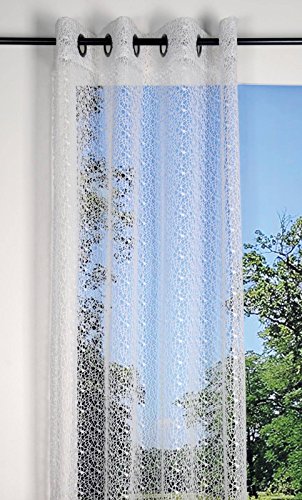 Lovely Casa R66505001VL Spider Voile Polyester Blanc 250 x 140 cm
