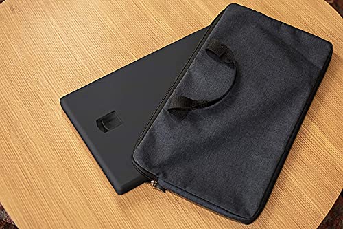 Rocelco 19" Portable Standing Desk Riser Converter Bundle- Height Adjustable Travel Laptop Keyboard Raising Workstation With Anti Fatigue Mat - Carry Bag Pouch - Black (R Pdrb-Mafm) #TOP7