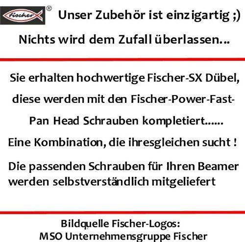 Videoprojektor Beamer Deckenhalterung Halterung weiß für Epson EH-TW450 EB-W12 EB-S72 EB-X12 EH-TW550 EH-TW510 EB-W16