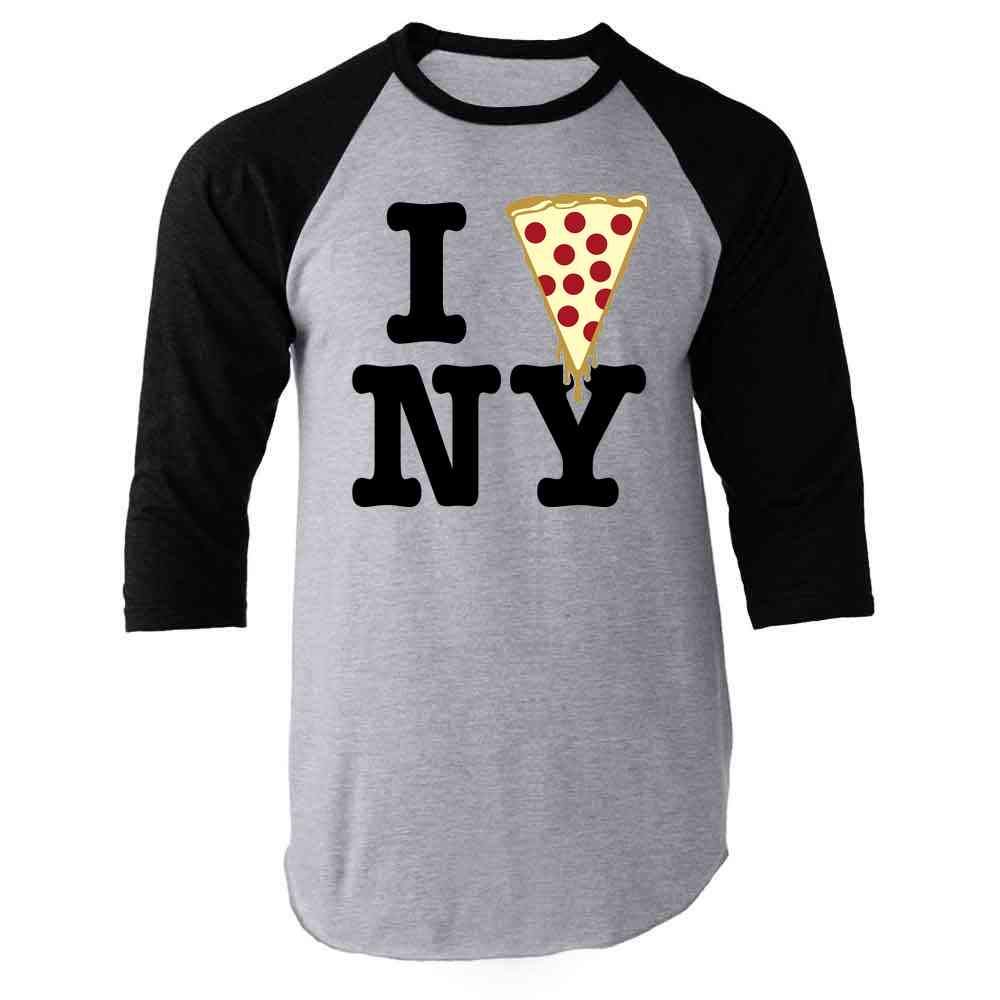 Pop ThreadsI Pizza New York Funny Slice Graphic Love NYC Graphic Tee T-Shirt for Men
