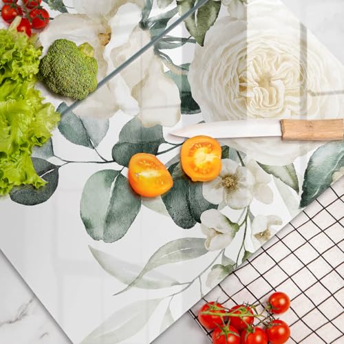 Planche de cuisson Wallfluent résistante au motif artistique de fleurs - 5