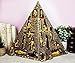 Ebros Egyptian Monument Pyramid Display Statue Featuring 16 Miniature Gods Anubis Osiris Maat Isis Bastet Sekhmet Obelilsk Sphinx and More For Educational And Decorative Centerpiece