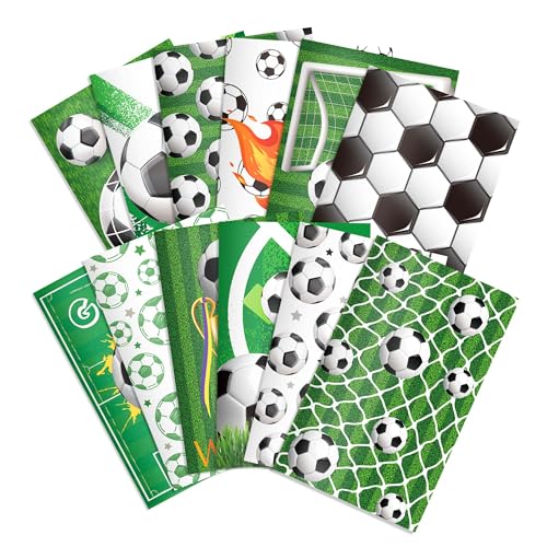 CC HOME 12 Stück Mini Notizbuch Fußball Notizblöcke Set Notizblock Klein Tagebuch für Schule Klassenzimmer Party Büro Heim Zubehör Büro Reise Familie Studenten Freund Gastgeschenke