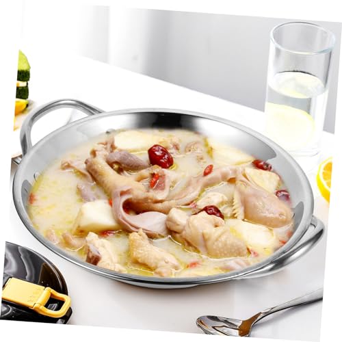 Wok de acero inoxidable Zerodeko con fondo redondo y diseño liso miniatura 2