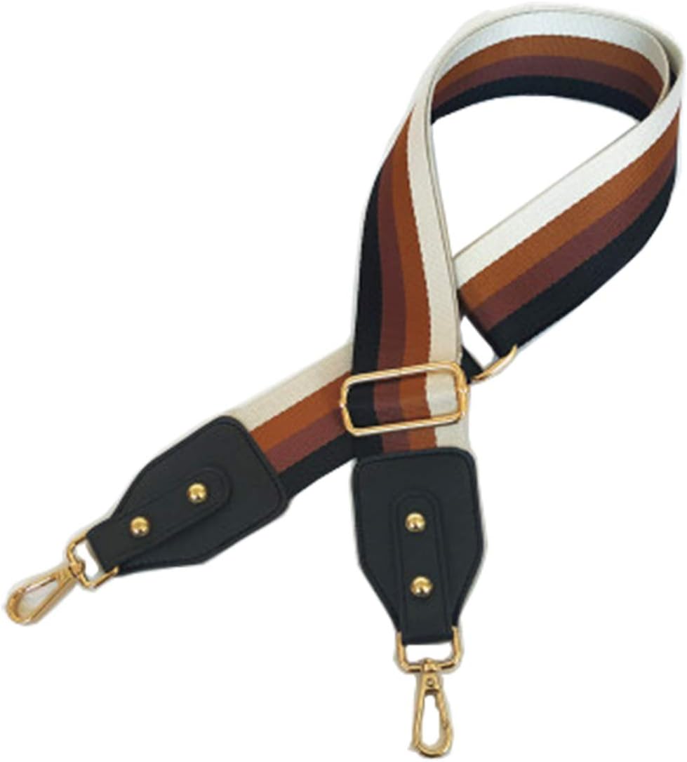 Wide Purse Strap Replacement Adjustable Crossbody Handbag Strap Belt (Black)