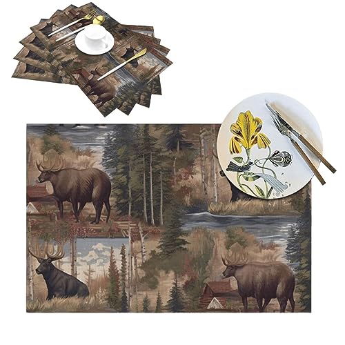 Sets de table en PVC anti-taches et chaleur pour préserver votre table basse en bois - 2
