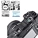 Film de protection autocollant pour appareil photo et objectif Sony A6500 + kits d'objectifs 16-50 mm, autocollants 3M anti-rayures camouflage noir