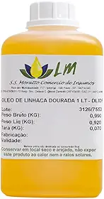 Óleo vegetal de linhaça dourada Distriol 1L