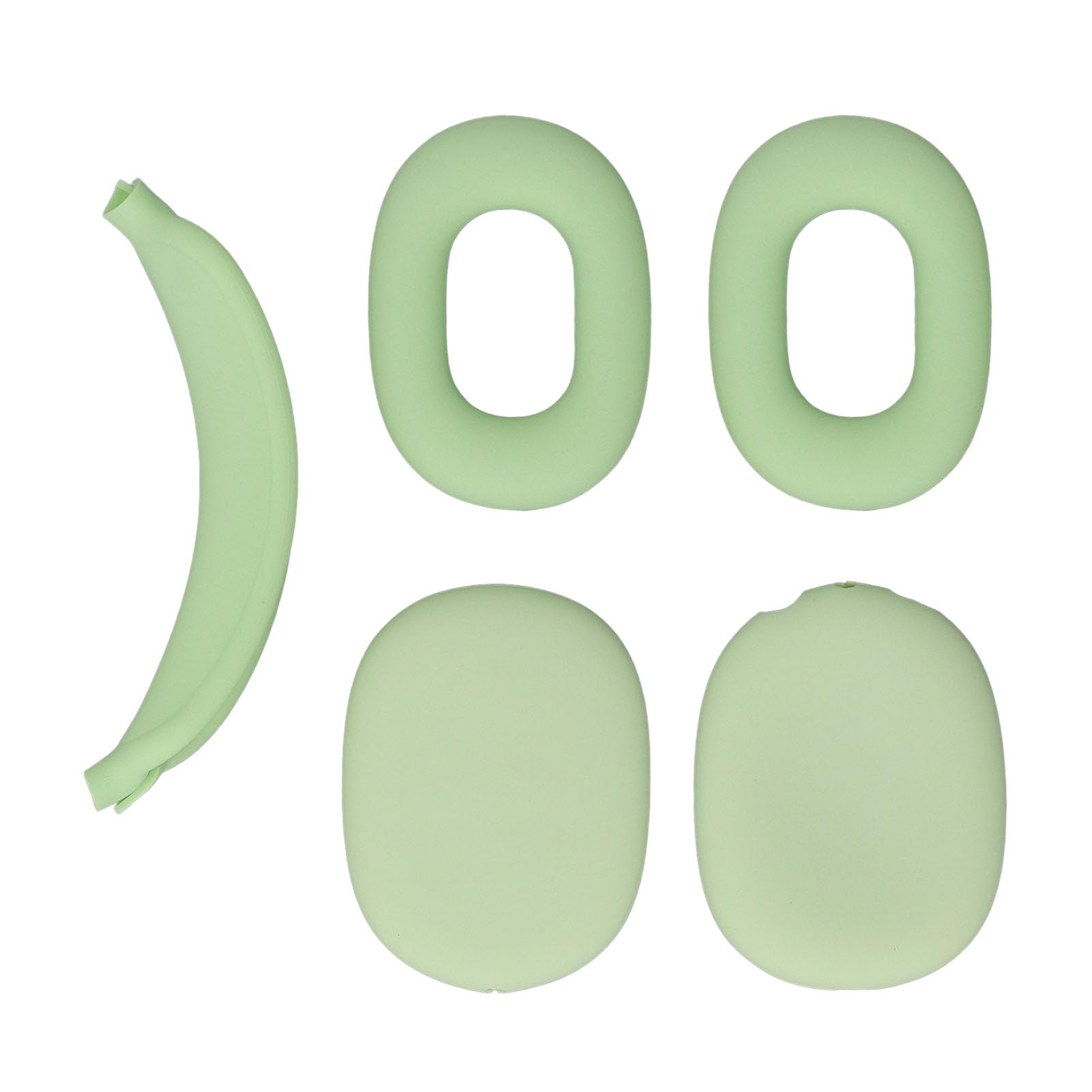 Custodia rigida per cuffie con copriauricolari in silicone, borsa da viaggio in EVA per auricolari, custodia protettiva 3-in-1 per cuffie USB-C con supporto per attivazione e (Verde)
