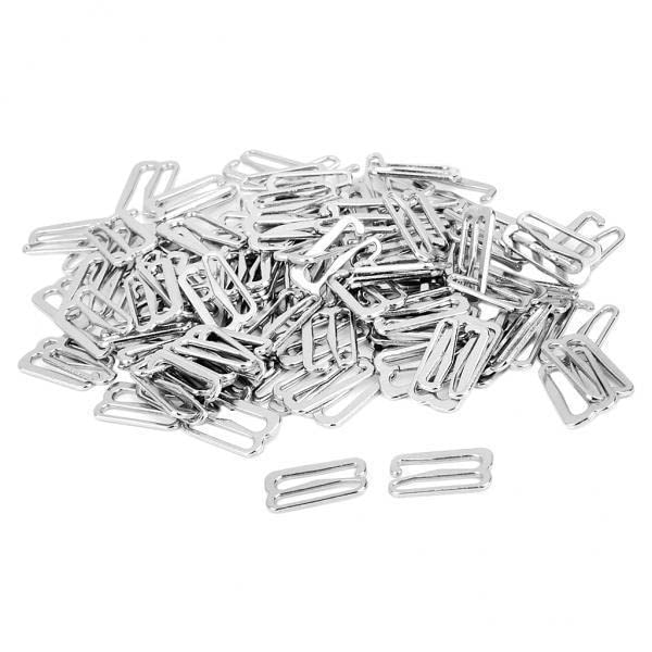 TRENDIVIBE 3x100pcs Metal Bra Strap Adjuster Slider/Hooks Lingerie Sewing 14mm 9 Shape-image-13