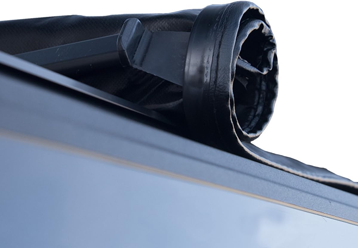 R&L Racing Roll Up Soft Truck Bed Tonneau Cover Fits Compatible with 2015-2016 Chevy Colorado/GMC Canyon Double/Crew Cab | 6' ft (72") Long Bed