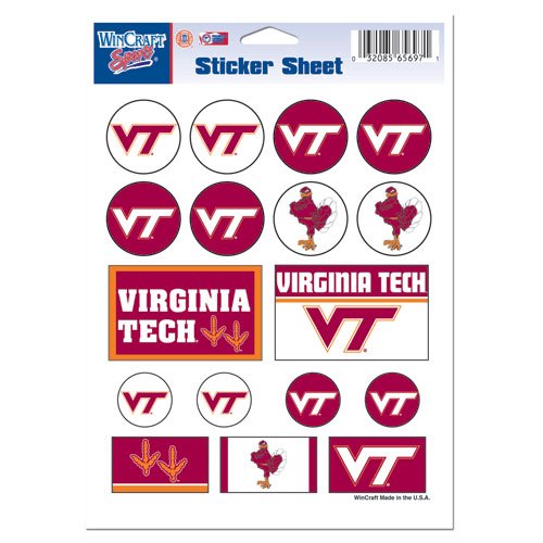 NCAA Vinyl Sticker Sheet