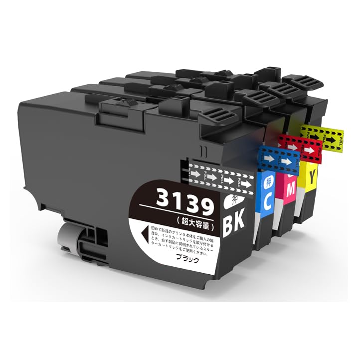 Amazon.co.jp: ブラザー LC3139 プリンターインク 4色セット