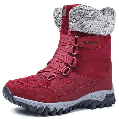Bottes au-dessus du genou pour femme confortables pour marcher sur la neige