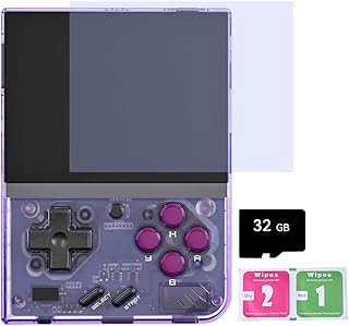 LINZ Miyoo Mini Plus Handheld Game Console, 3.5 Inch IPS Retro Arcade Game Player, Portable Console Retro Video Game Console, Open Source Linux System 32G Built-in 5,000 Games