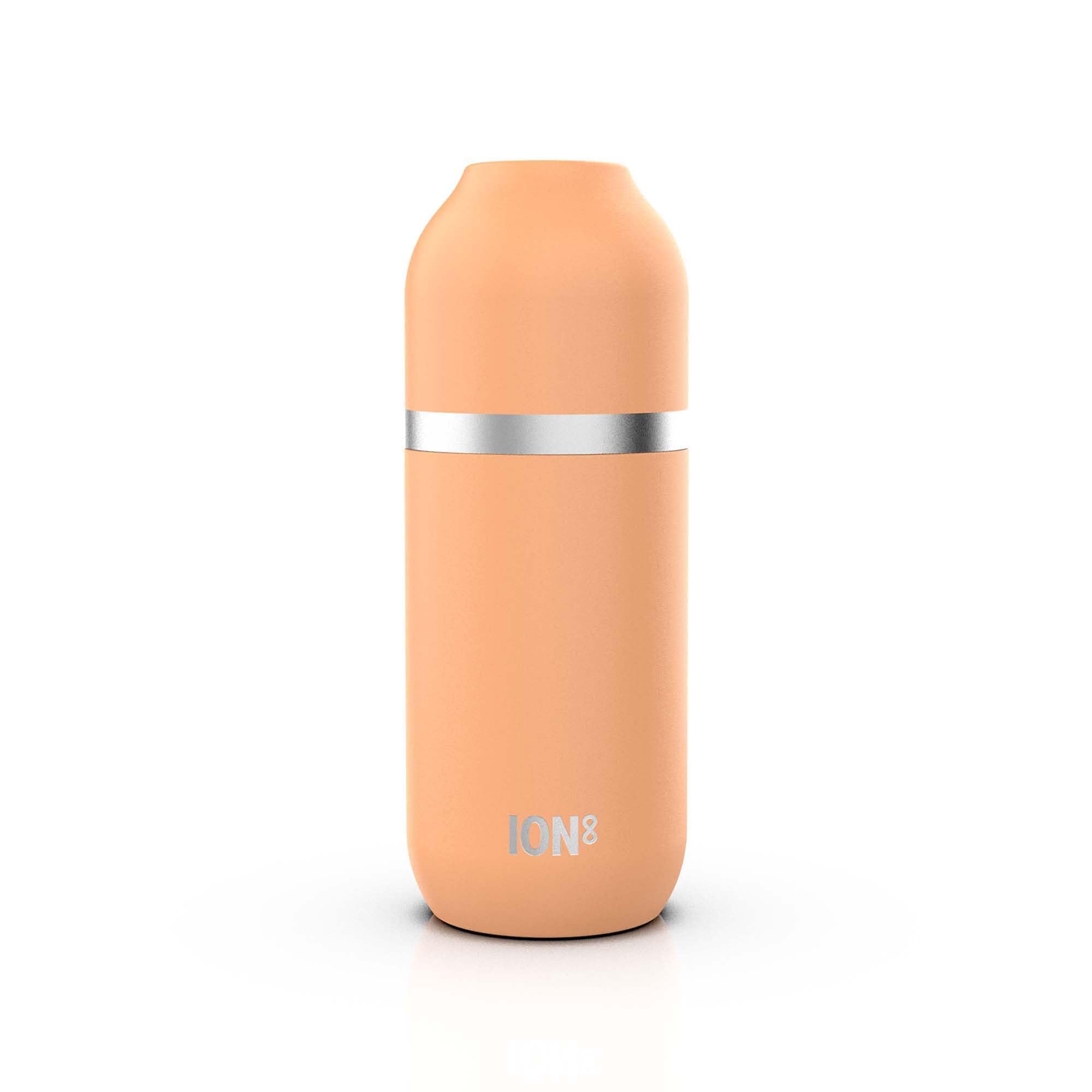 ION8 Vakuumisolierte ThermoShield-Flasche für Heiße oder Kalte Getränke, Großer Isolierter Becher,2-Tassen-Kapazität, Magnetverschluss und Weiches Bodenpolster - Stilvoll und Umweltfreundlich, Koralle