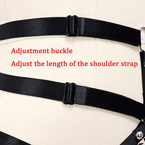 Women's Body Harness Punk Garter Leg Waist Dance Elastic Gothic Carnival Accessories4