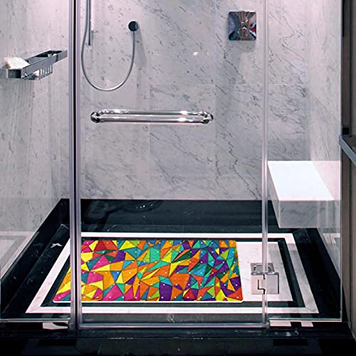 Tapis antidérapant baignoire avec ventouses et trous de drainage