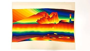 現代美術　靉嘔（アイオー）　直筆サイン『にわとり』シルクスクリーン 1218S 靉嘔 絵画販売一覧