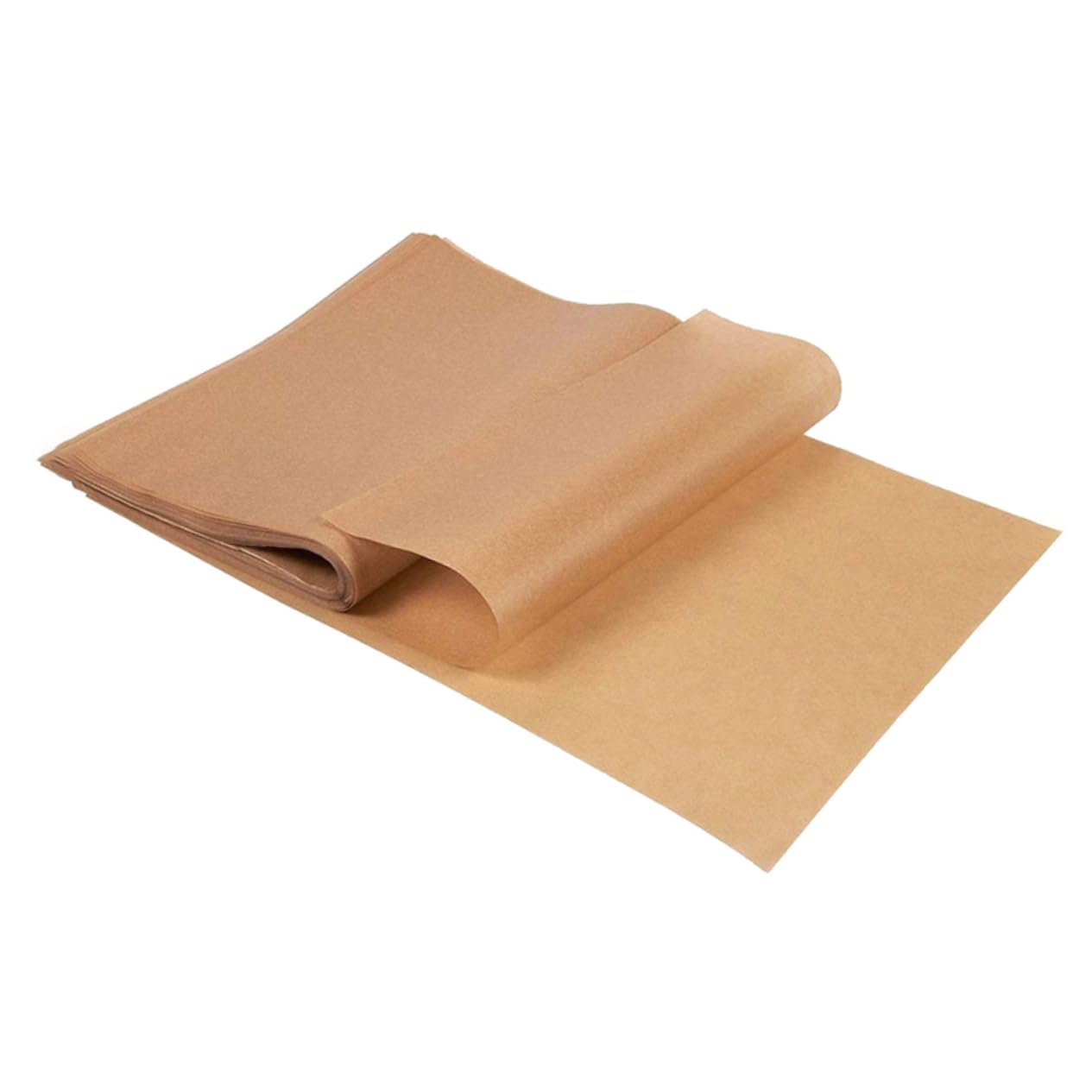 COLLBATH Lot de 200 Feuilles de Papier Sulfurisé Marron pour Pâtisserie, Résistant à Haute Température et Facile à Nettoyer, Cuisson de Desserts et Gâteaux
