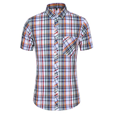 Chemise d'été à manches courtes Niiyyjj coupe décontractée grande taille L motif hawaïen A37