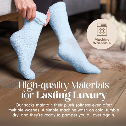 Image of Unboxme Gifts Warm & Cozy Ultra-Luxe Cloud Fuzzy Socks, Gifts for Women