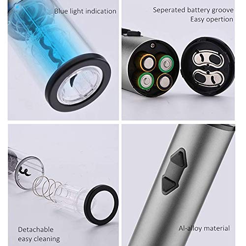 EUtoptrader Sacacorchos Automático, Abrelatas Electrico Profesional, Sacacorchos Eléctrico Inalámbrico, Abridor Botellas de Vino con Cable de Datos