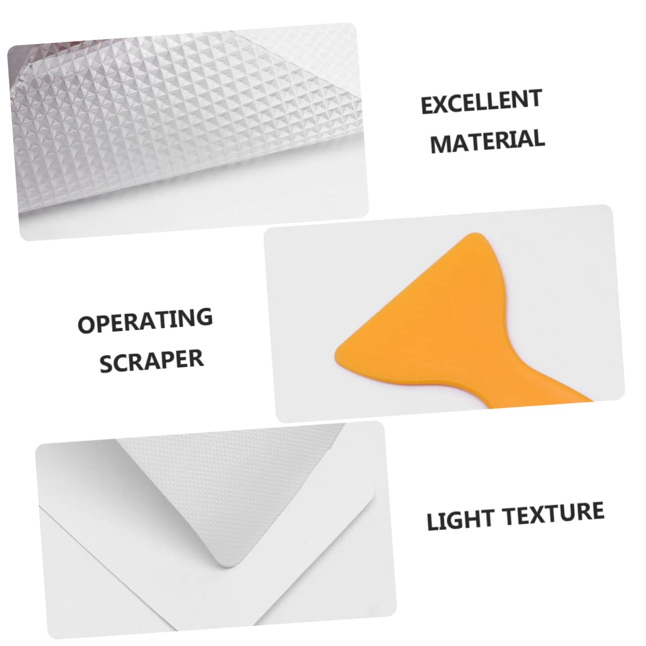 Cabilock 2sets 5pcs Slip Bathtub Stickers with Scraper Self Adhesive Non Skid Strips for Shower Pool Ladder Safety Enhanced Traction for Seniors Peva Material 5pcs*2