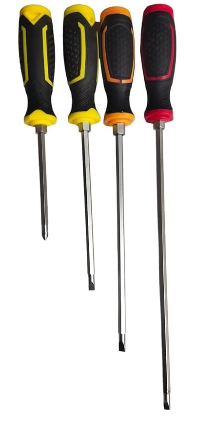 Gadariya King Professional 2 in 1 Screwdriver (Slotted and), Multi-Purpose Screwdriver Head & Muiti-Purpose Size 4,6,8,10 inch
