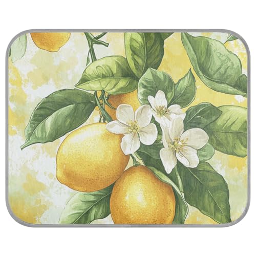 Summer Vintage Lemons Summer pet Cooling mat for Cats Self Cooling Dog Bed for Pig Outdoor Cats Safe Manta refrescante para perro S