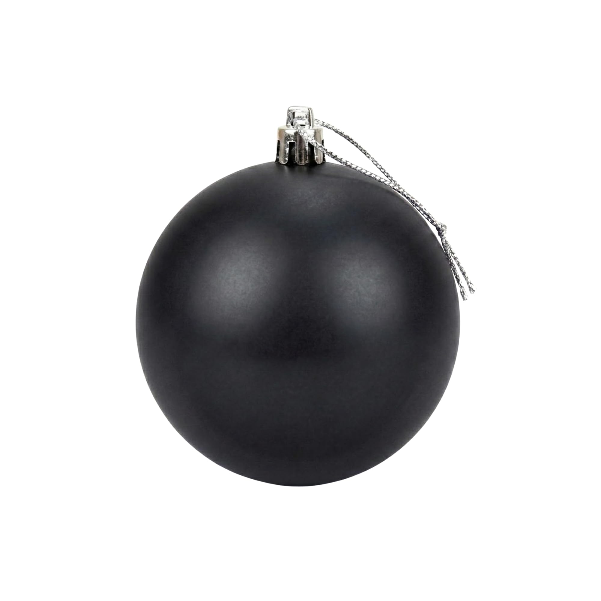 Shatchi 20Cm Black Mat Christmas BaublePremium Bauble & Home Décor Ornament from B&Q