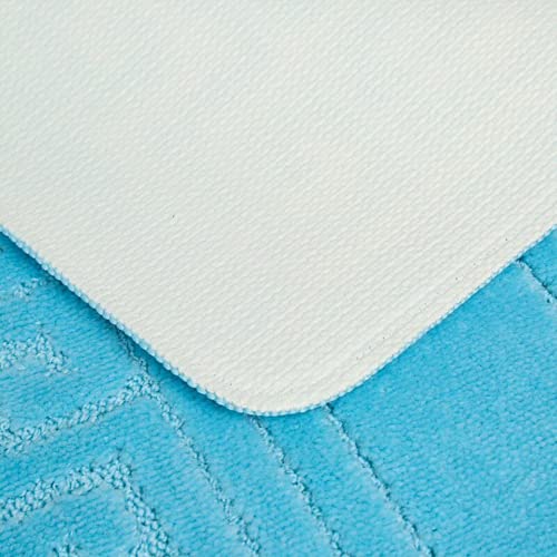 EDS - Anti-slip badmat in Griekse stijl - Set van 2 badmatten - Inclusief 1 badmat (50 × 80 cm) en 1 toiletmat (50 × 40… - Image 7
