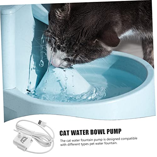 Bomba de fuente de agua para gato Toddmomy 5V 1A sumergible miniatura 6