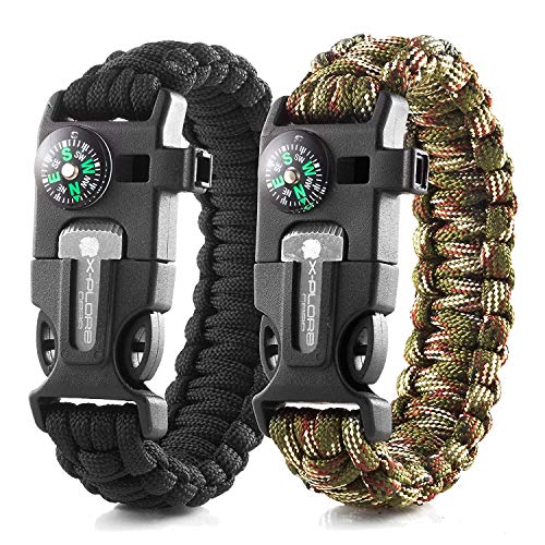 X-Plore Gear Emergency Paracord Bracelets