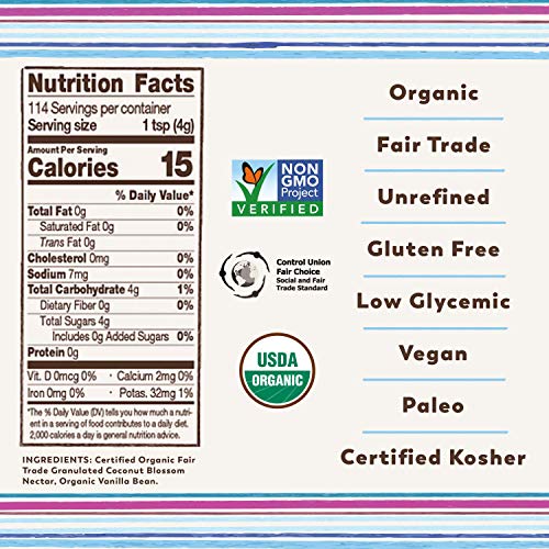 Big Tree Farms Organic Vanilla Coconut Sugar, Vegan, Gluten Free, Paleo, Certified Kosher, Cane Sugar Alternative, Substitute For Baking, Non Gmo, Low Glycemic, Fair Trade, 14 Oz (Pack Of 3) #TOP1